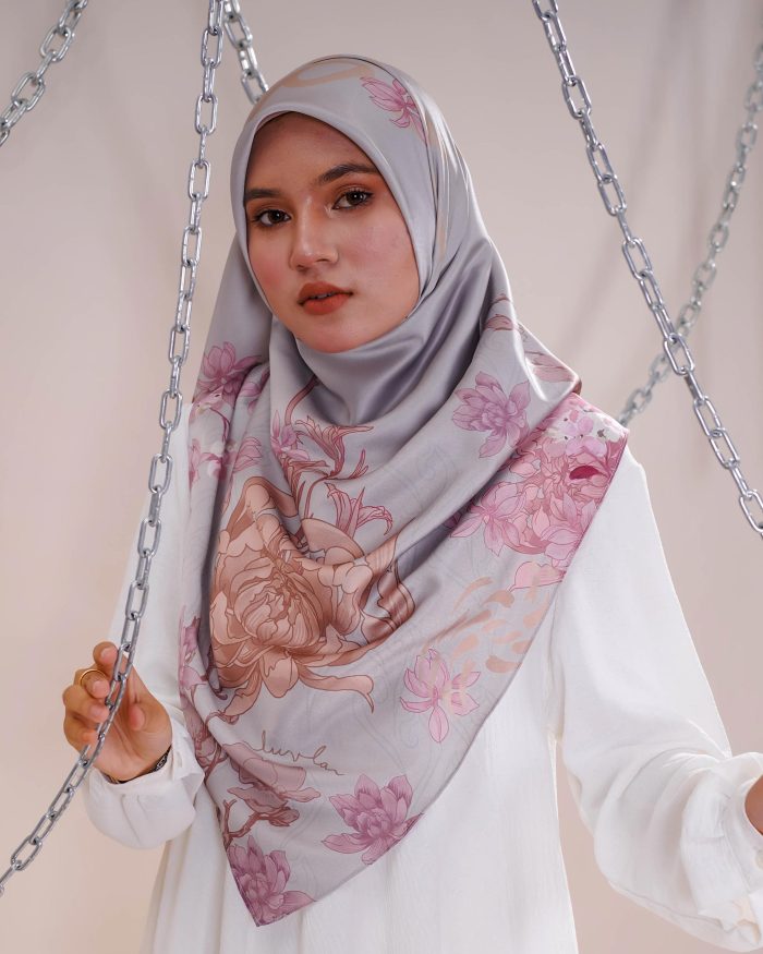 Tudung Bawal Satin Madonna - Cherish - Image 3