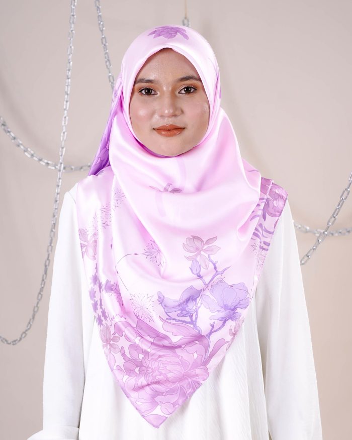 Tudung Bawal Satin Madonna - La Isla Bonita - Image 7
