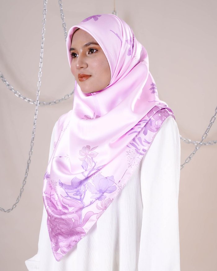Tudung Bawal Satin Madonna - La Isla Bonita - Image 6