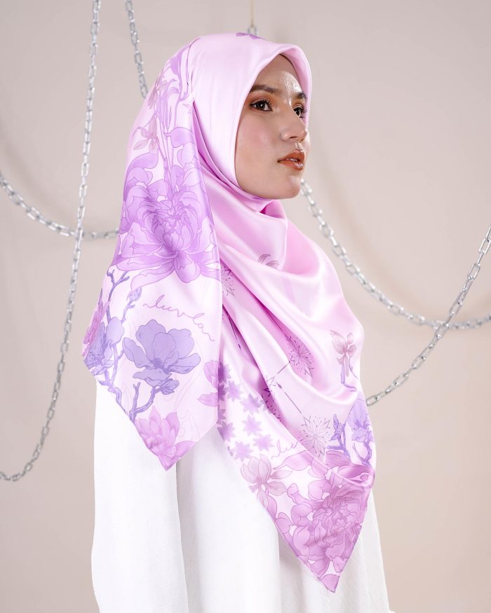 Tudung Bawal Satin Madonna - La Isla Bonita - Image 4
