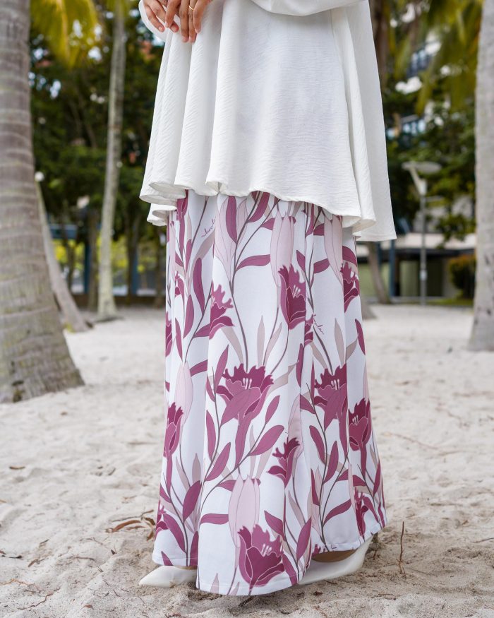 Skirt Printed Liora - Cranessbill Lily