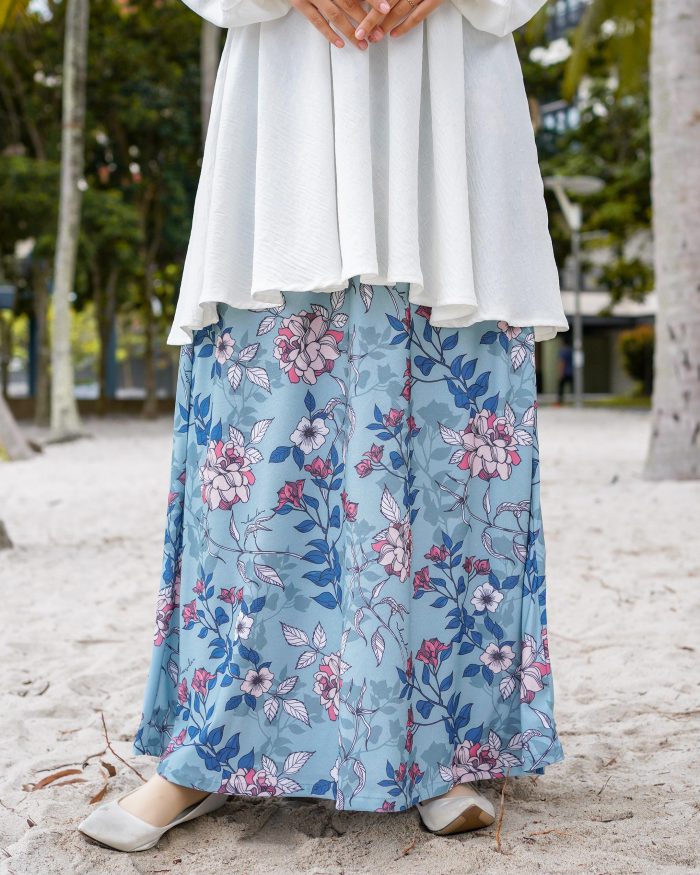 Skirt Printed Liora - Dahlia Turqoise - Image 2