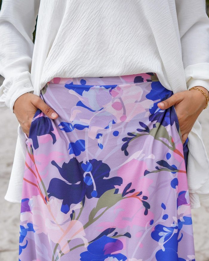 Skirt Printed Liora - Popover Violet - Image 4