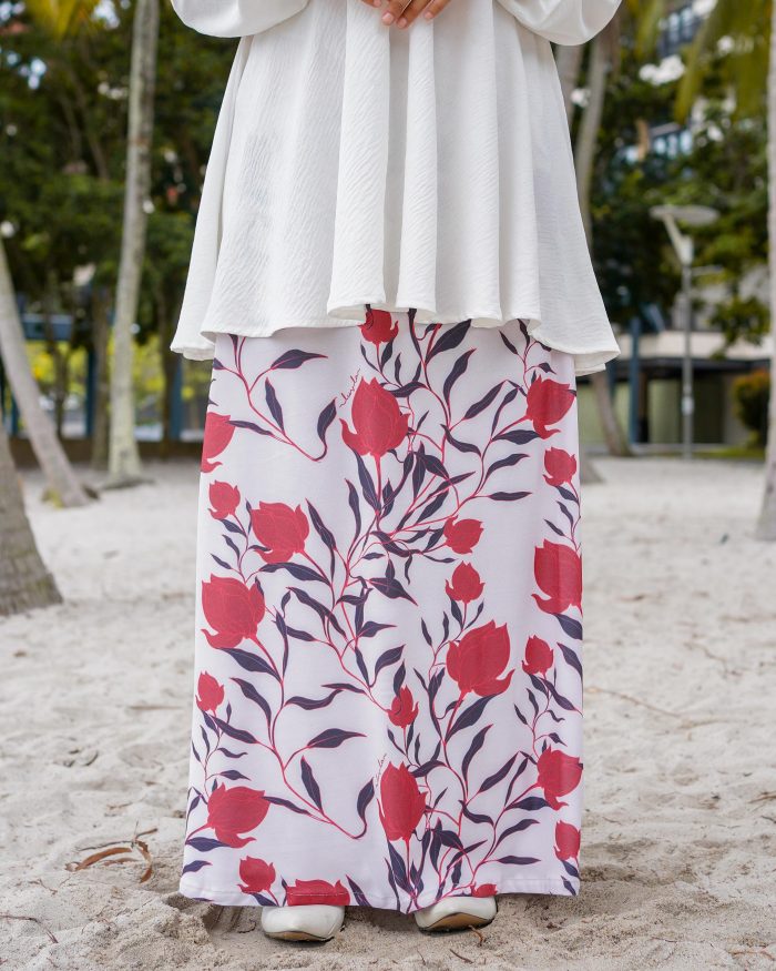 Skirt Printed Liora - Red Rose - Image 2