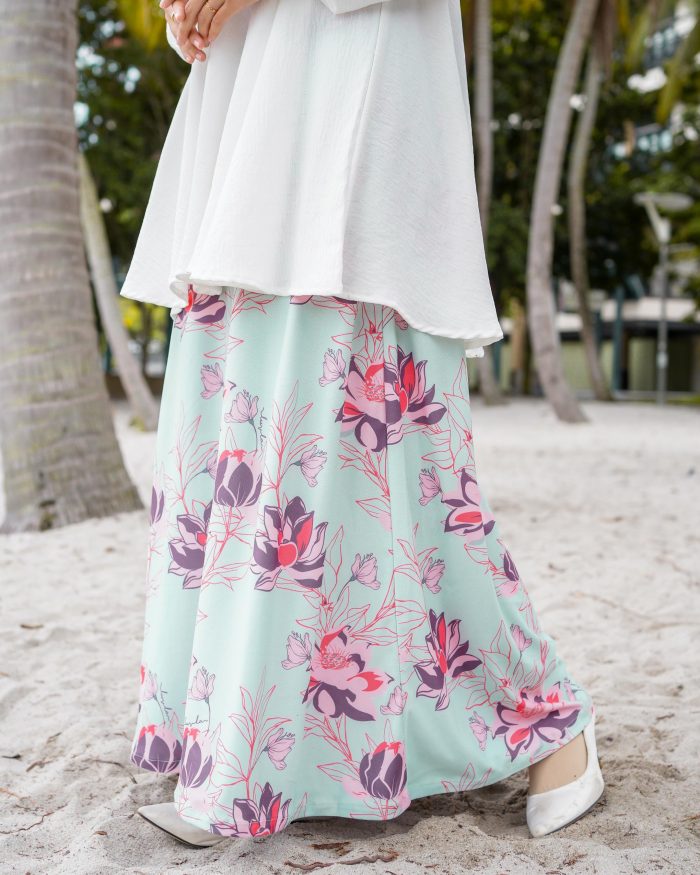 Skirt Printed Liora - Sacred Mint