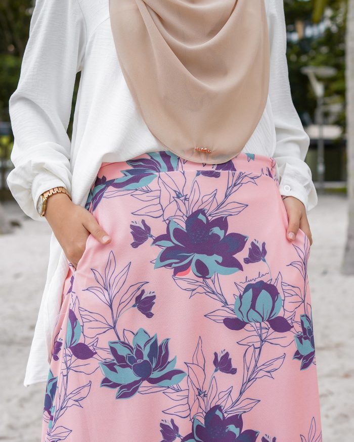 Skirt Printed Liora - Sacred Pink - Image 4