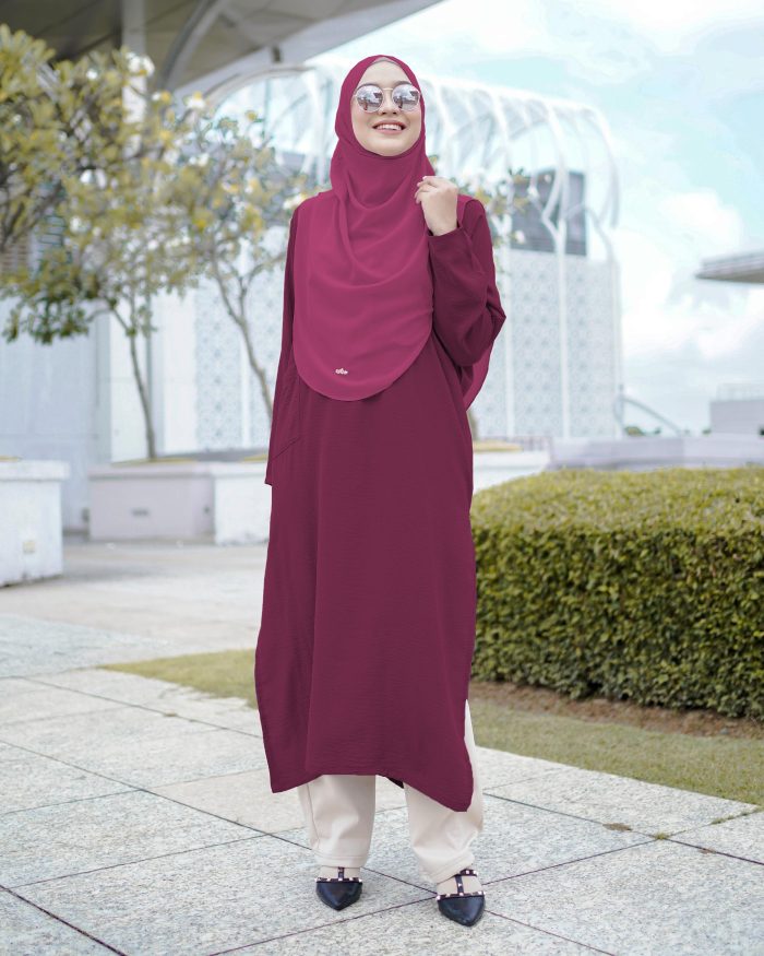 Tunic Rhinta - Dark Maroon