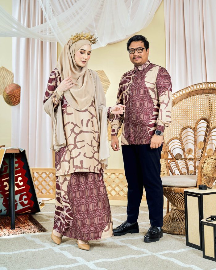 Baju Kurung Moden Batik Sultanah 9.0 - Pawana Brownies - Image 4