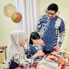 Baju Kurung Moden Batik Sultanah Kids 9.0 - Pawana Denim Blue - Image 6