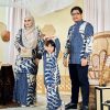 Baju Kurung Moden Batik Sultanah Kids 9.0 - Pawana Denim Blue - Image 4