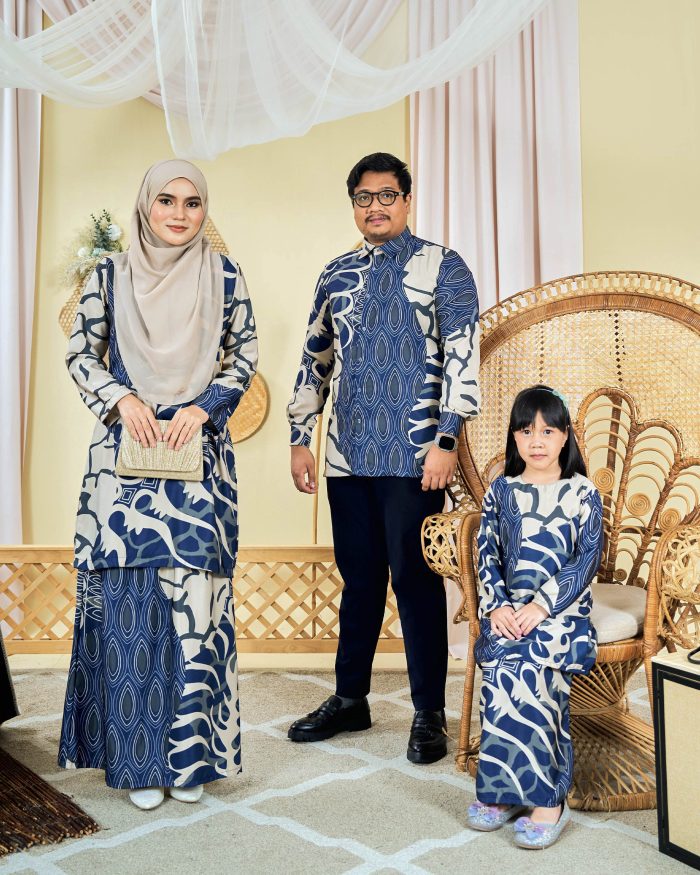 Baju Kemeja Batik Sultan 9.0 - Pawana Denim Blue - Image 5