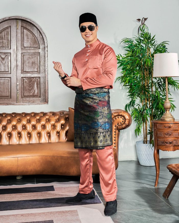 Baju Melayu Tailored Fit – Coral