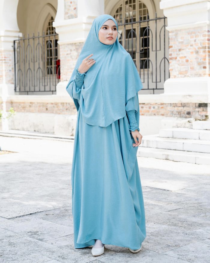 Abaya Kaftan Reyfa - Ocean Blue