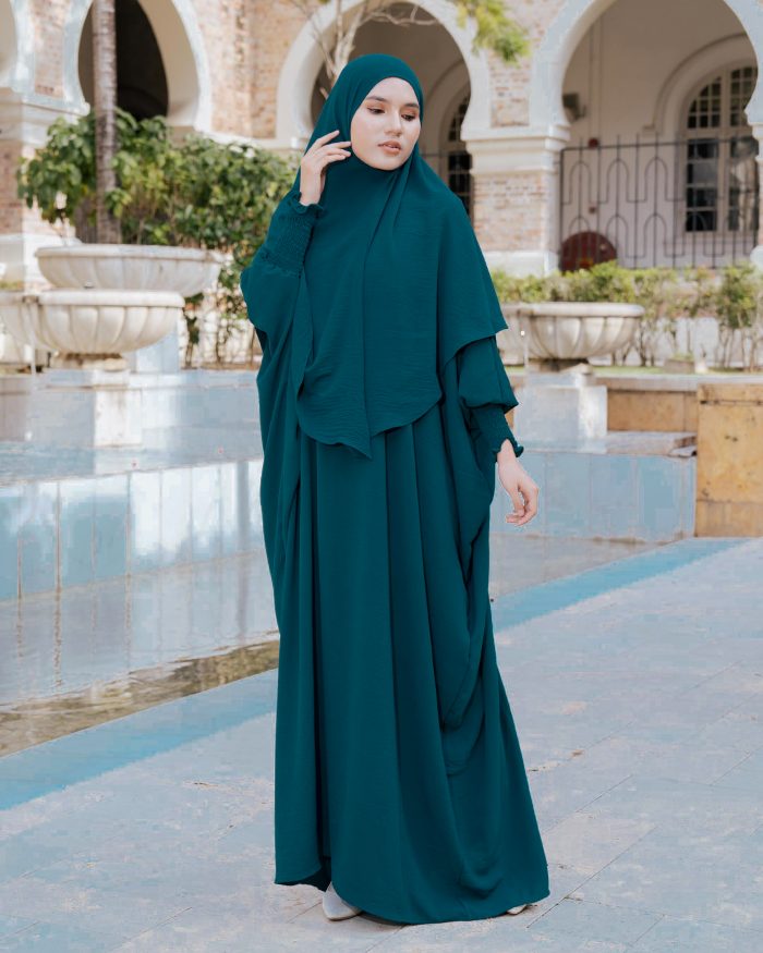 Abaya Kaftan Reyfa - Dark Pine