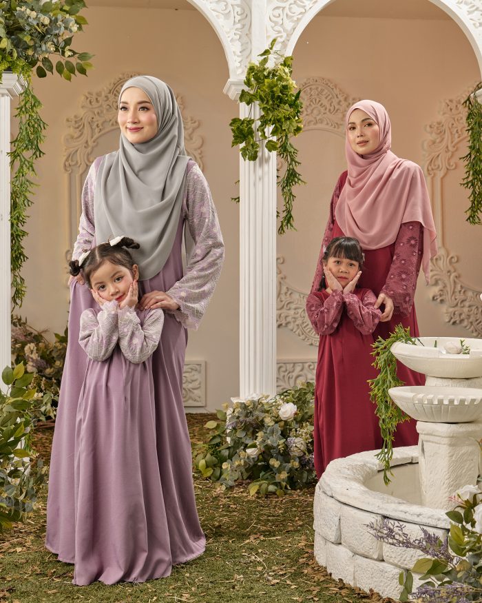 Abaya Lace Suhana Kids - Pistachio Green - Image 5