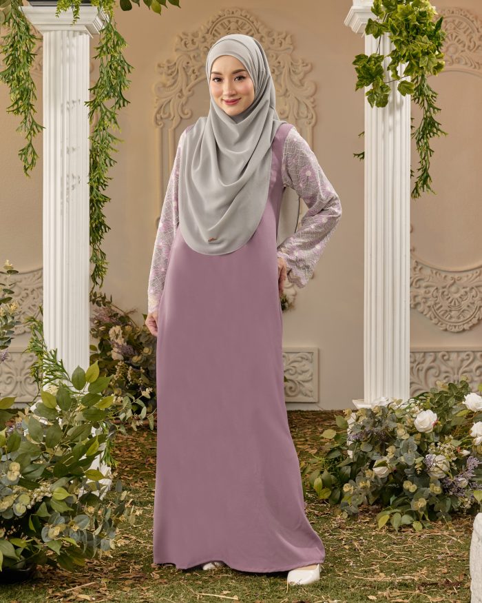 Abaya Lace Suhana - Periwinkle Purple - Image 2