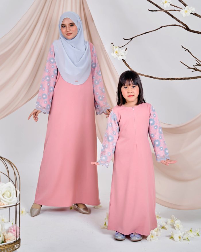 Abaya Lace Suhana - Taffy Pink - Image 8