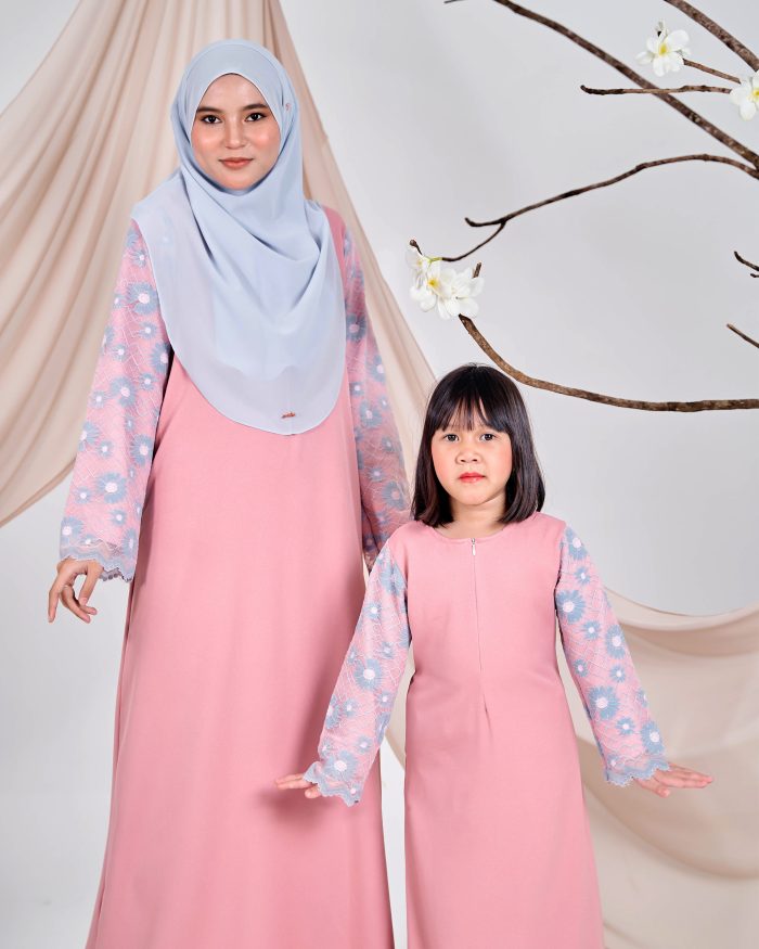 Abaya Lace Suhana - Taffy Pink - Image 7