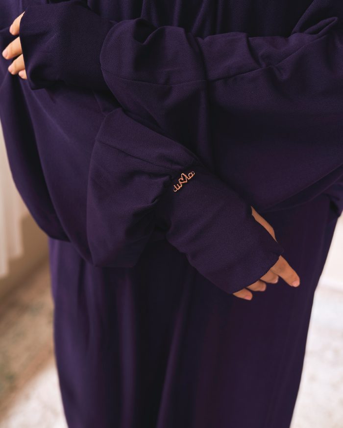 Telekung Lateefah 2.0 - Grape Purple - Image 4