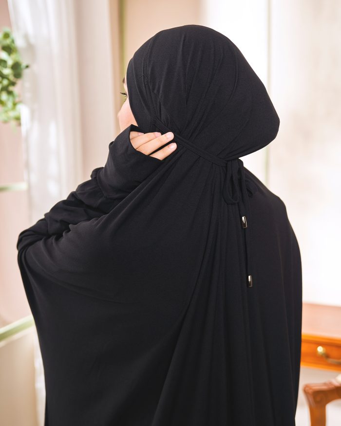 Telekung Lateefah 2.0 - Jade Black - Image 4