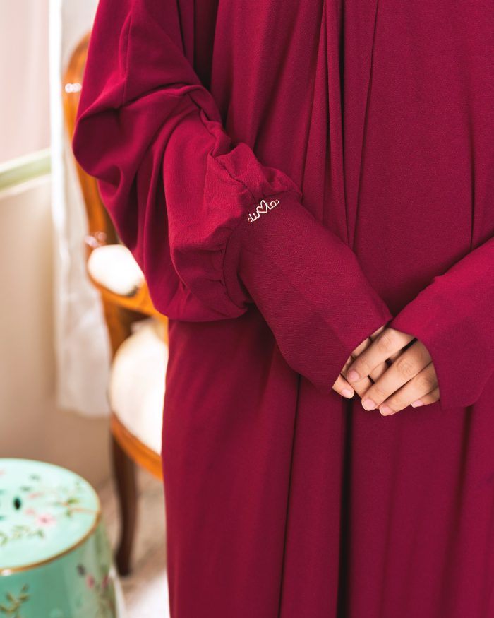 Telekung Lateefah 2.0 - Maroon - Image 3