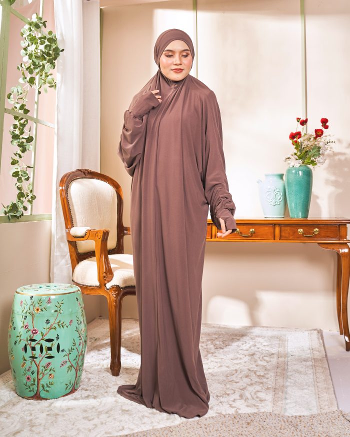 Telekung Lateefah 2.0 - Sable Brown