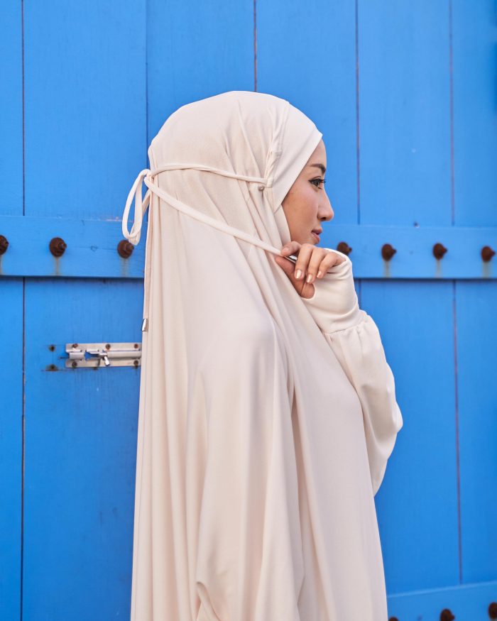 Telekung Lateefah 2.0 - Off White - Image 4