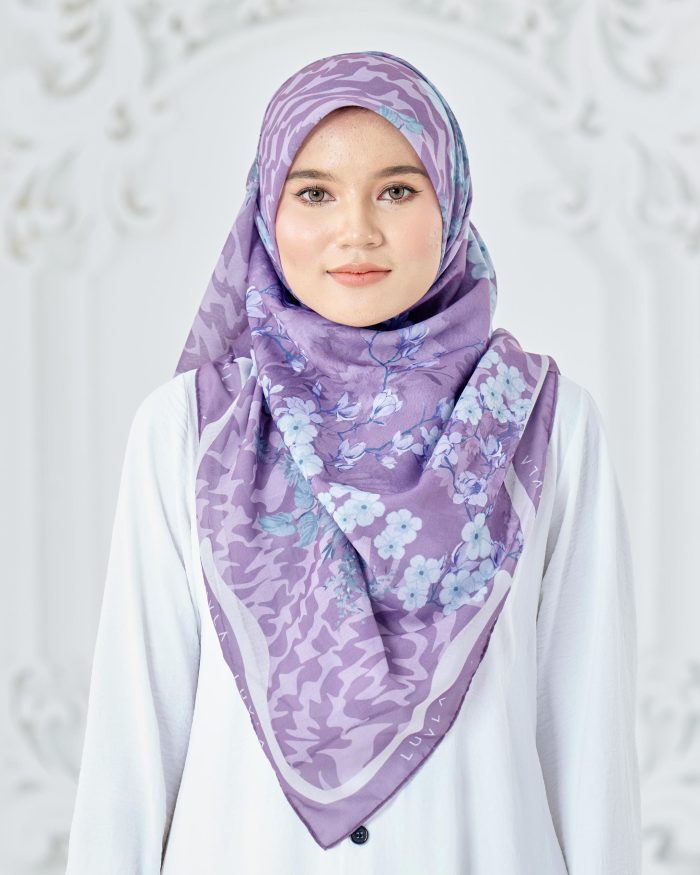 Tudung Bawal Cotton Voile Cendana - Angelica - Image 2