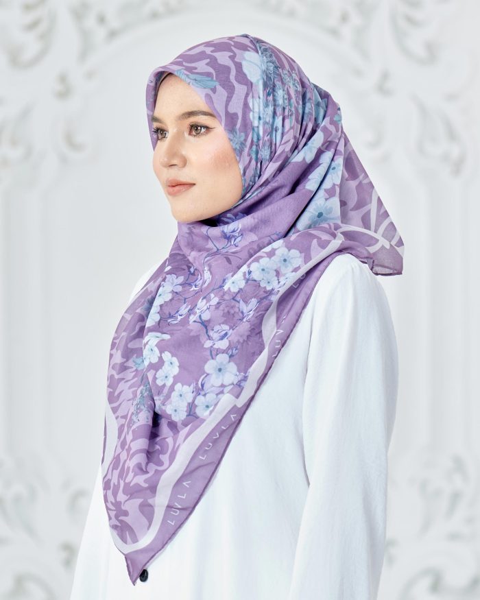 Tudung Bawal Cotton Voile Cendana - Angelica - Image 3