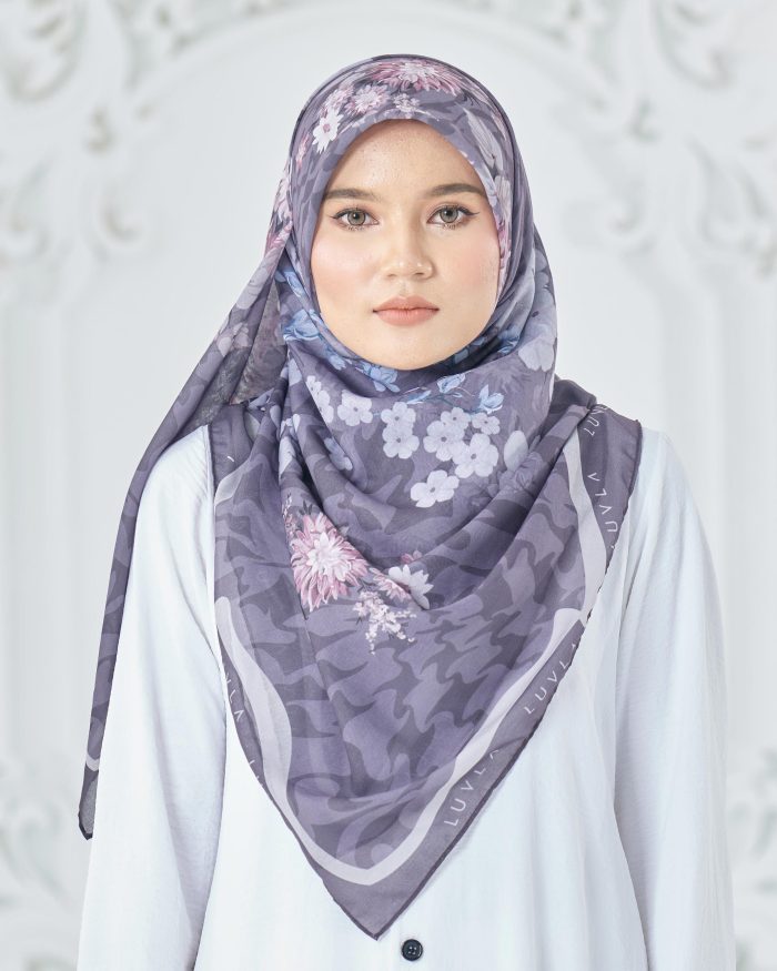 Tudung Bawal Cotton Voile Cendana - Buttonbush - Image 2