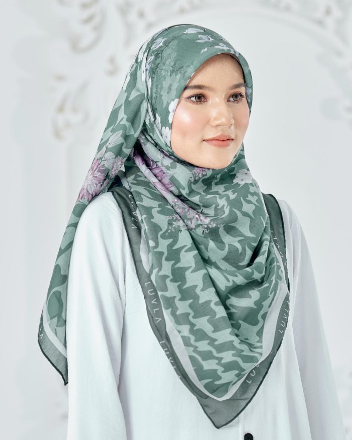 Tudung Bawal Cotton Voile Cendana - Fairy Iris