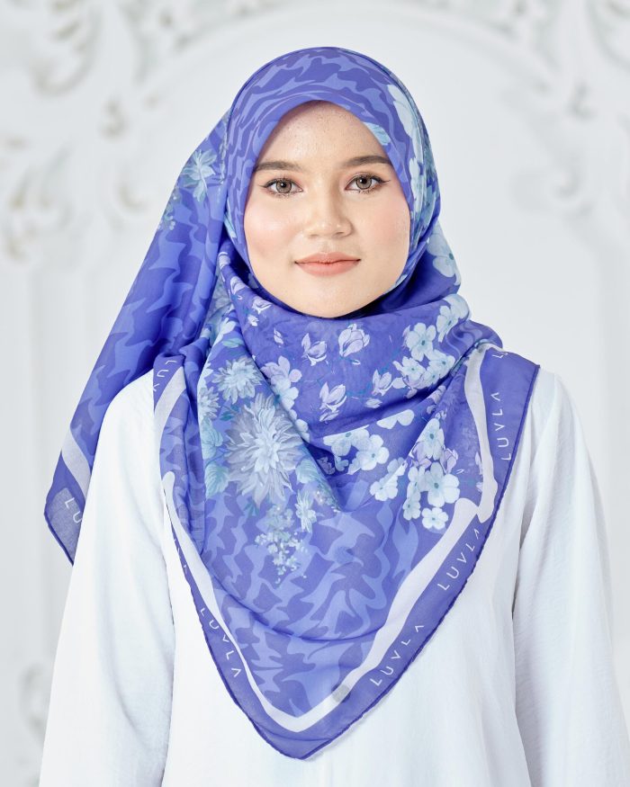 Tudung Bawal Cotton Voile Cendana - Lavender - Image 2