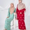 Baju Kurung Sulam Songket Tun Teja - Melati Magenta - Image 8