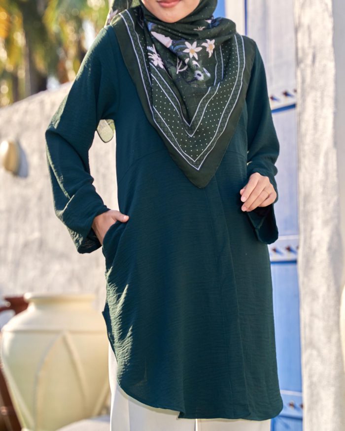 Blouse Rasha - Emerald Green - Image 4