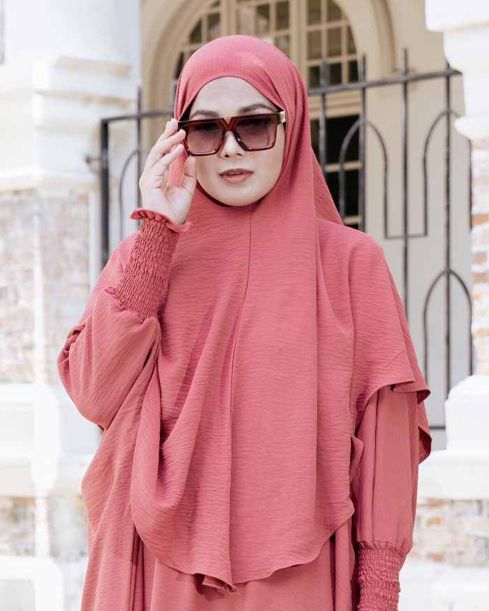 Khimar Reyfa – Coral Rose