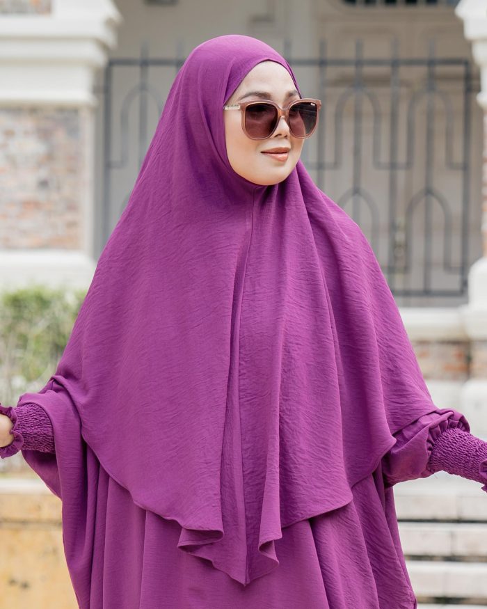 Abaya Kaftan Reyfa - Magenta - Image 4