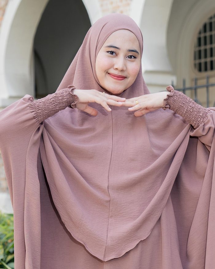 Khimar Reyfa – Sepia Brown