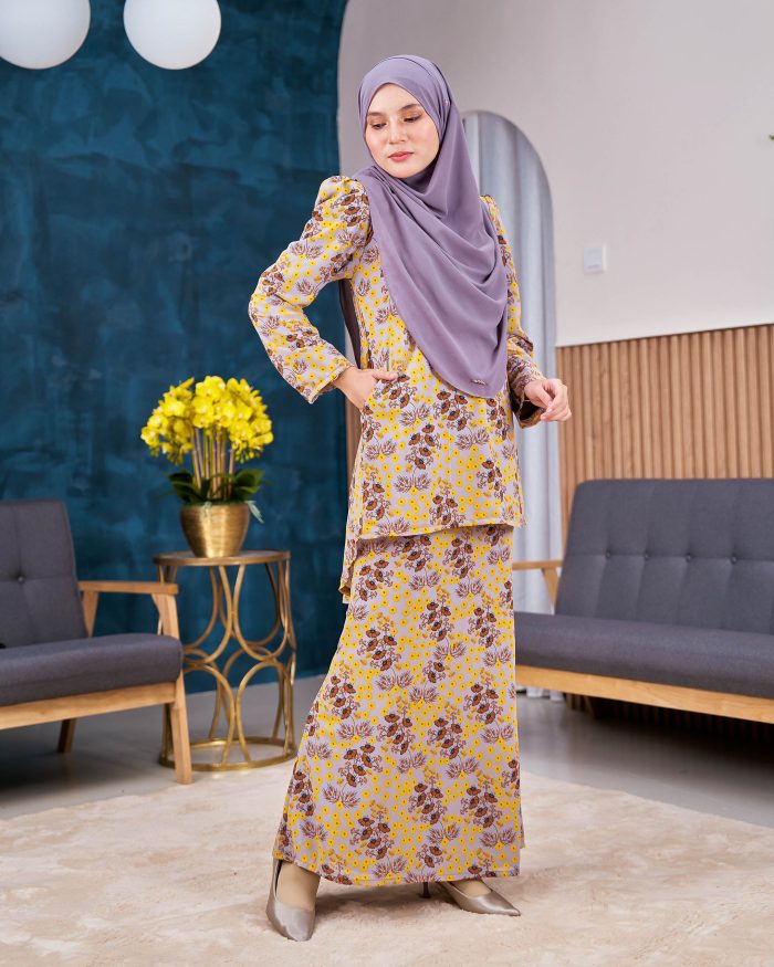 Baju Kurung Moden Chiffon Puffy Sandra - Fairy Belle