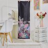 Kain Pasang Satin Silk Jacquard Bayu - Midnight Black