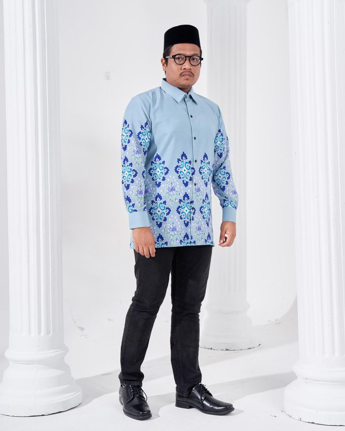 Kemeja Batik Sultan 2.0 - Astaka Blue - Image 2