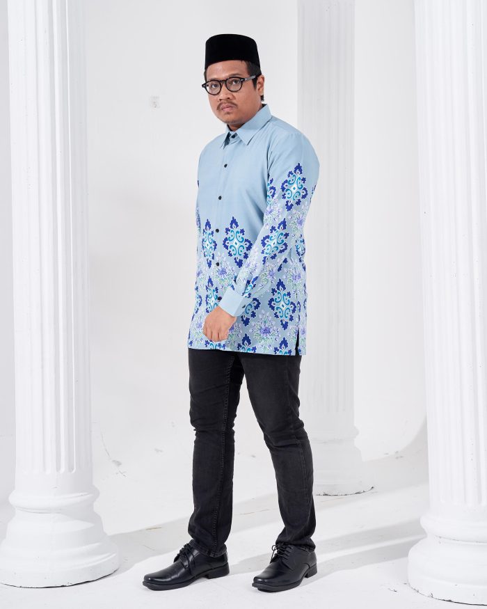 Kemeja Batik Sultan 2.0 - Astaka Blue