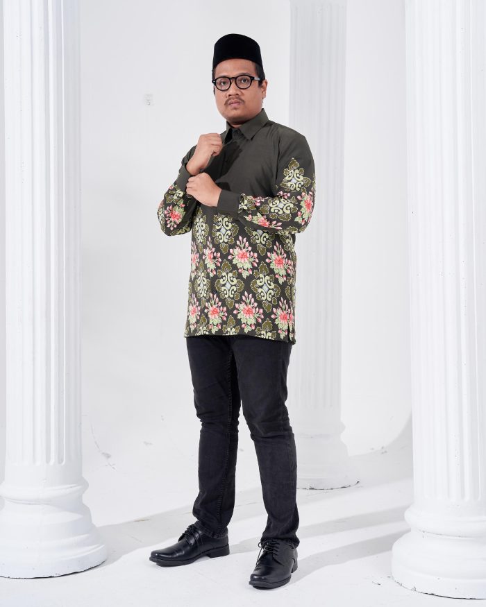 Kemeja Batik Sultan 2.0 - Astaka Dark Olive