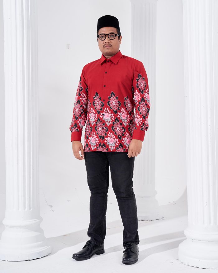 Kemeja Batik Sultan 2.0 - Astaka Red - Image 4