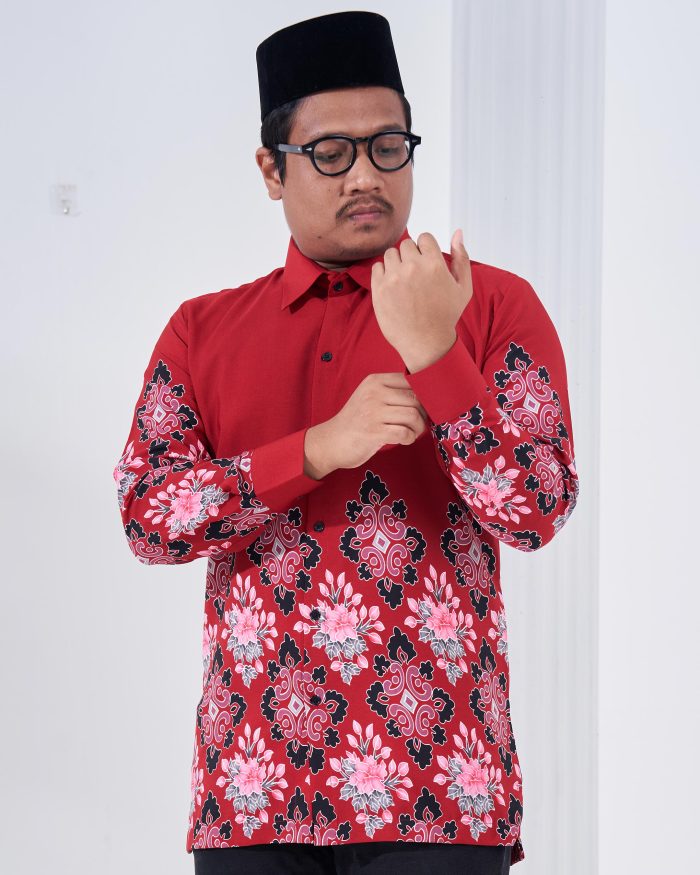 Kemeja Batik Sultan 2.0 - Astaka Red - Image 5