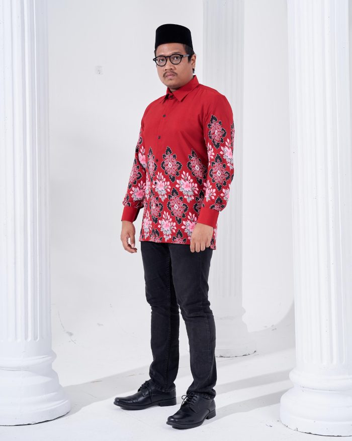 Kemeja Batik Sultan 2.0 - Astaka Red - Image 3