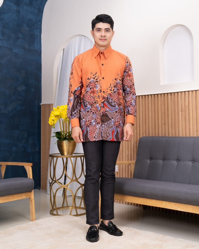 Kemeja Batik Sultan - Begonia Monarch Brick - Image 3