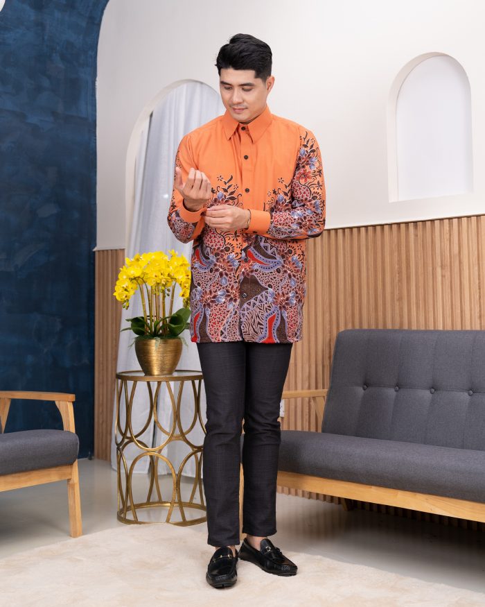 Kemeja Batik Sultan - Begonia Monarch Brick - Image 2