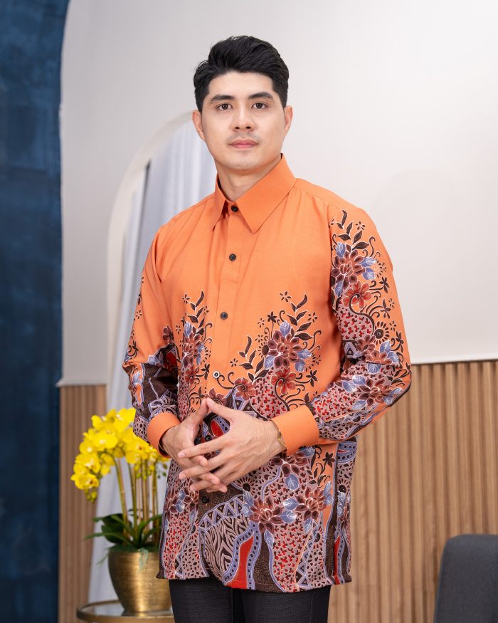 Kemeja Batik Sultan - Begonia Monarch Brick - Image 6