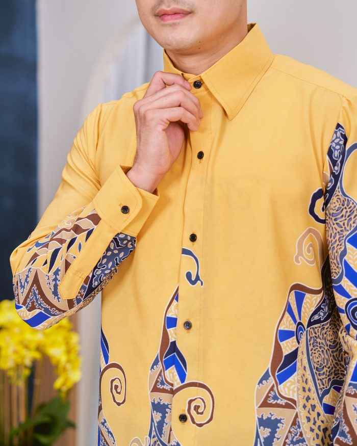 Kemeja Batik Sultan - Sumatera Canary Sun - Image 5