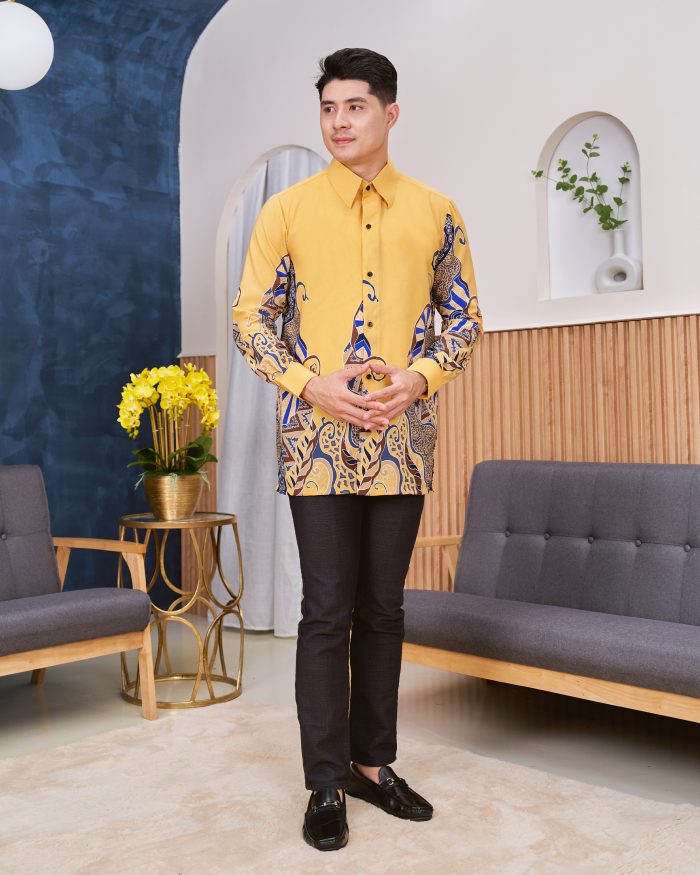 Kemeja Batik Sultan - Sumatera Canary Sun - Image 3